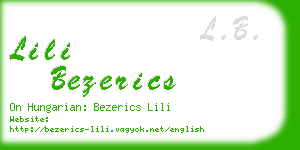 lili bezerics business card